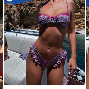 BNWT Strawberry Milk Mob Saint Tropez swim Bottom - small